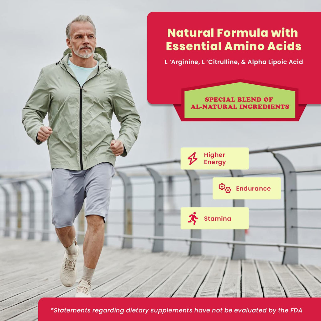 Blood Flow Super Formula Neuropathy Drink Powder by Nerve Spa – L-Arginine & L-Citrulline, 444g/30 Servings