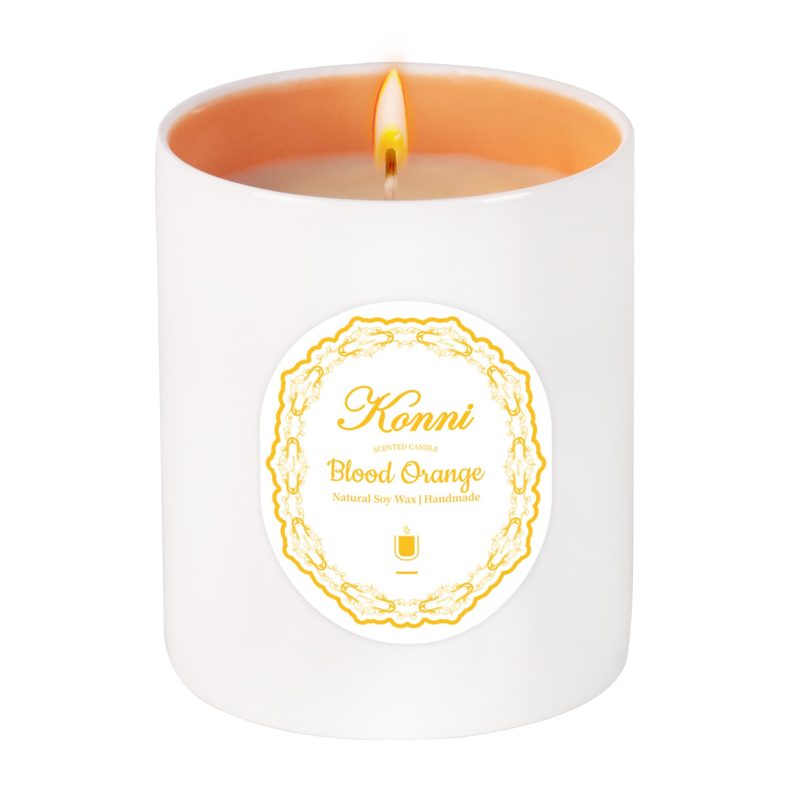 Blood Orange Scented Candle – 11oz Soy Wax Jar Candle, Non-Toxic