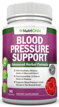 Blood Pressure Support Supplement - 13 Herbs & Vitamins | 90 Day Supply