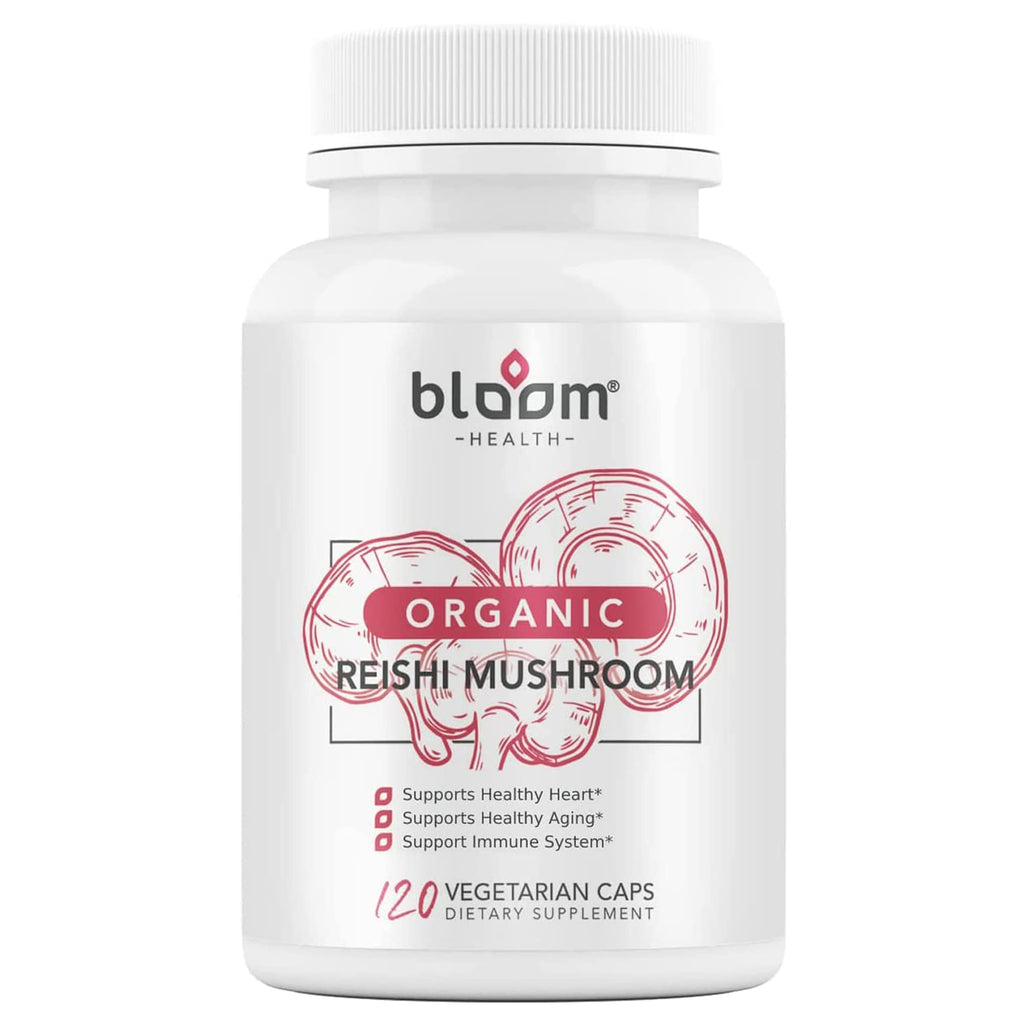 Bloom Health Reishi Mushroom Capsules – Organic Ganoderma Lucidum for Immune Support