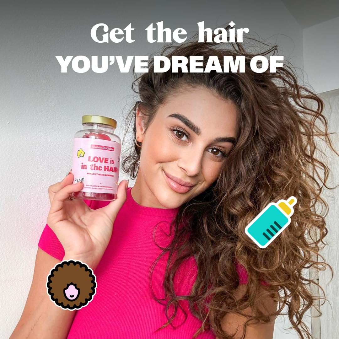 Bloom Robbins Hair Gummy Prenatal Vitamins for Women – 60 Gummies with Folic Acid & Vitamin B6 (2-Pack)