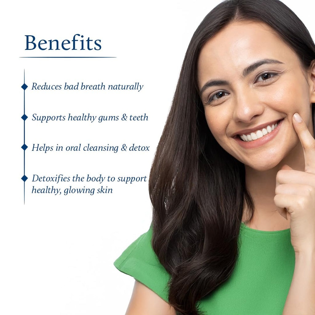 Blue Nectar Cardamom Mint Oil Pulling – Ayurvedic Mouthwash