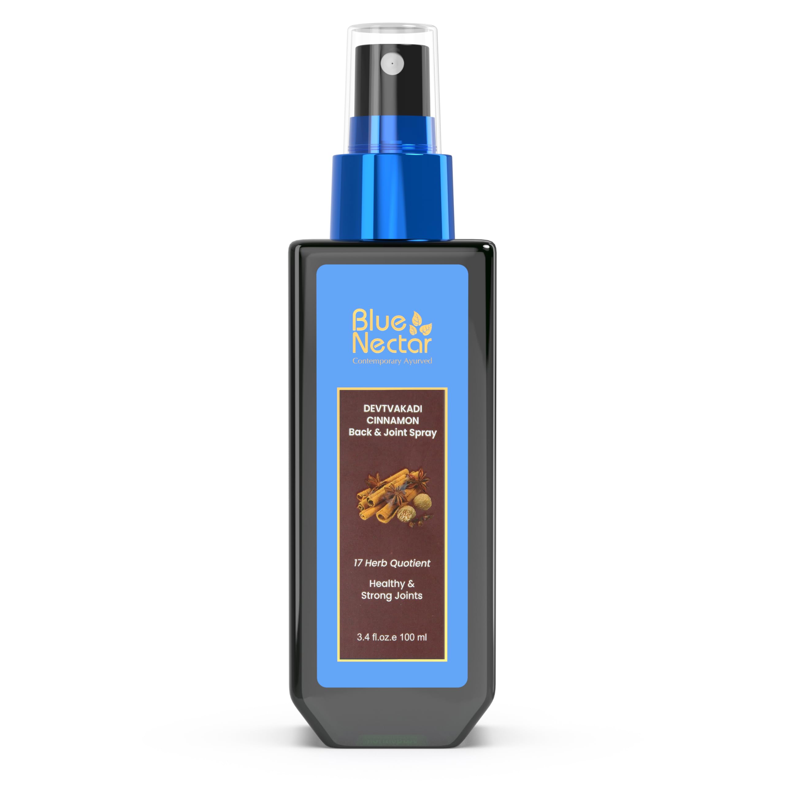 Blue Nectar Spray with Clove & Cinnamon – Quick Comfort for Joints, Back & Knees | 3.38 fl oz