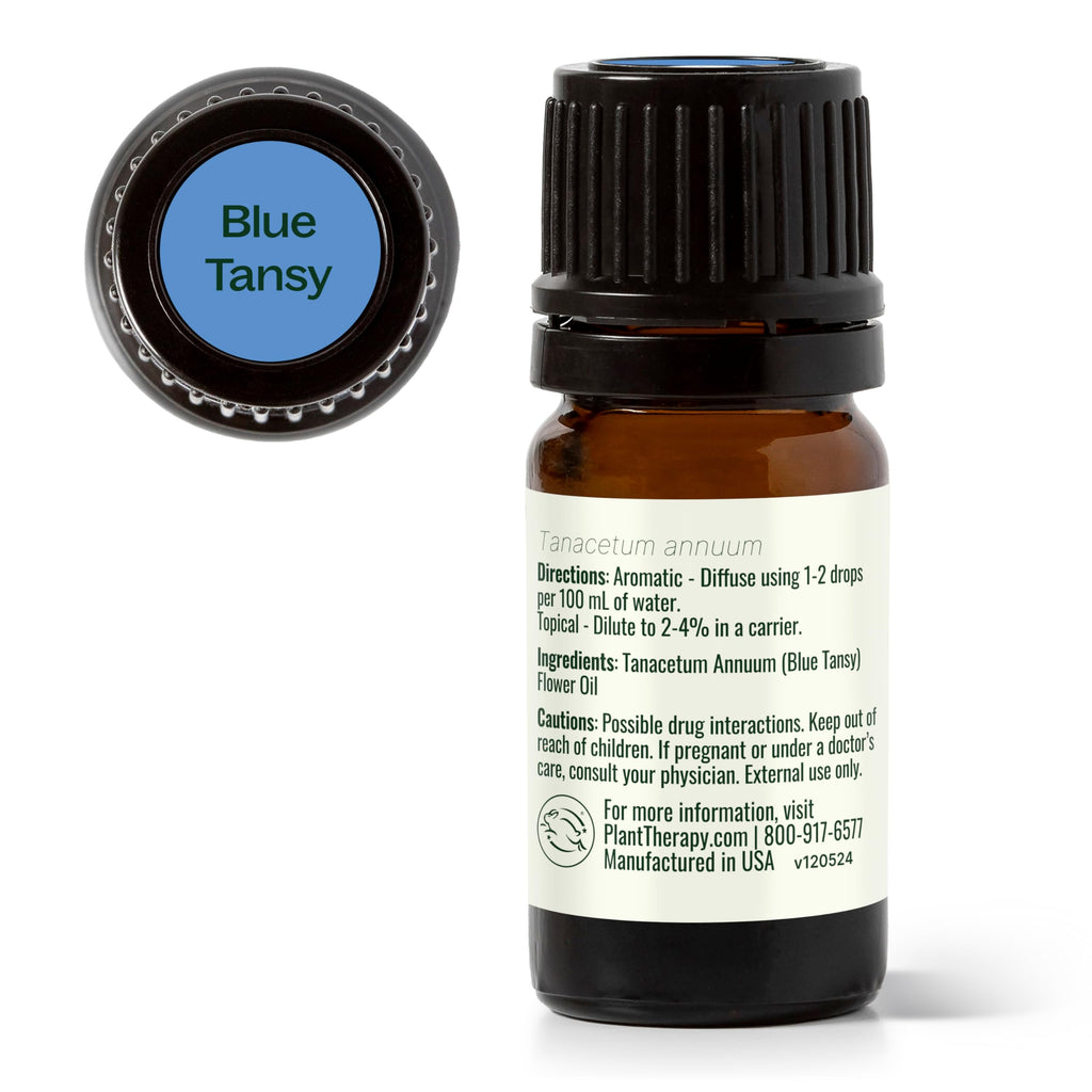 Plant Therapy Blue Tansy Essential Oil 5 mL (1/6 oz) | 100% Pure & Undiluted