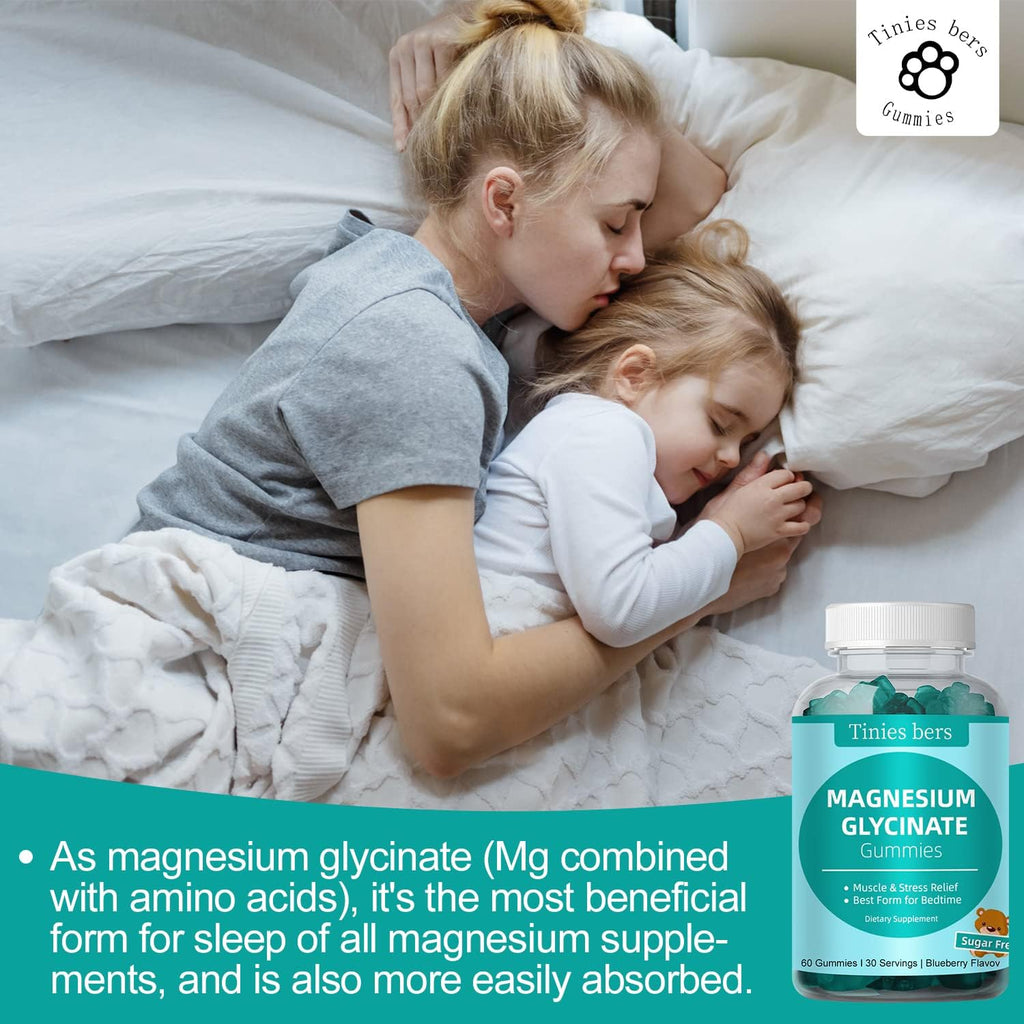 Magnesium Glycinate Gummies 500mg – Sugar Free, Vegan, 120-Count
