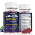 700mg Magnesium Glycinate Gummies – Highly Absorbed Sugar-Free Magnesium with L-Theanine & B6 (Blueberry)