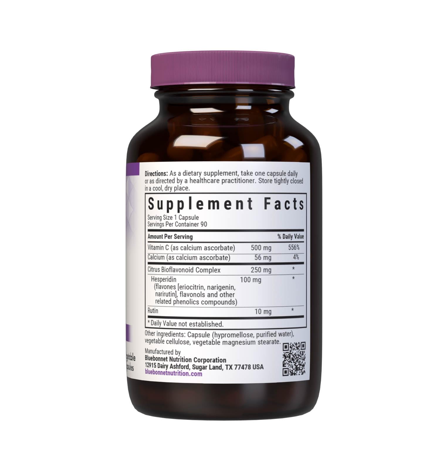 BlueBonnet Buffered Vitamin C 500mg – Immune Support & Skin Health | Vegan, Non-GMO, 90 Caps