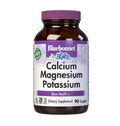 Bluebonnet Calcium Magnesium Potassium Supplement – 1000mg Ca, 400mg Mg, 99mg K | Vegan, Non-GMO, Gluten-Free