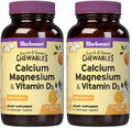BlueBonnet Nutrition Calcium Magnesium Vitamin D3 EarthSweet – 90 Orange Vanilla Chewables (Pack of 2)