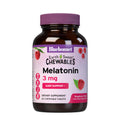 Bluebonnet EarthSweet Melatonin 3 mg Chewables – Fast-Acting Sleep Aid, Gluten-Free & Vegan, Raspberry (60 Count)