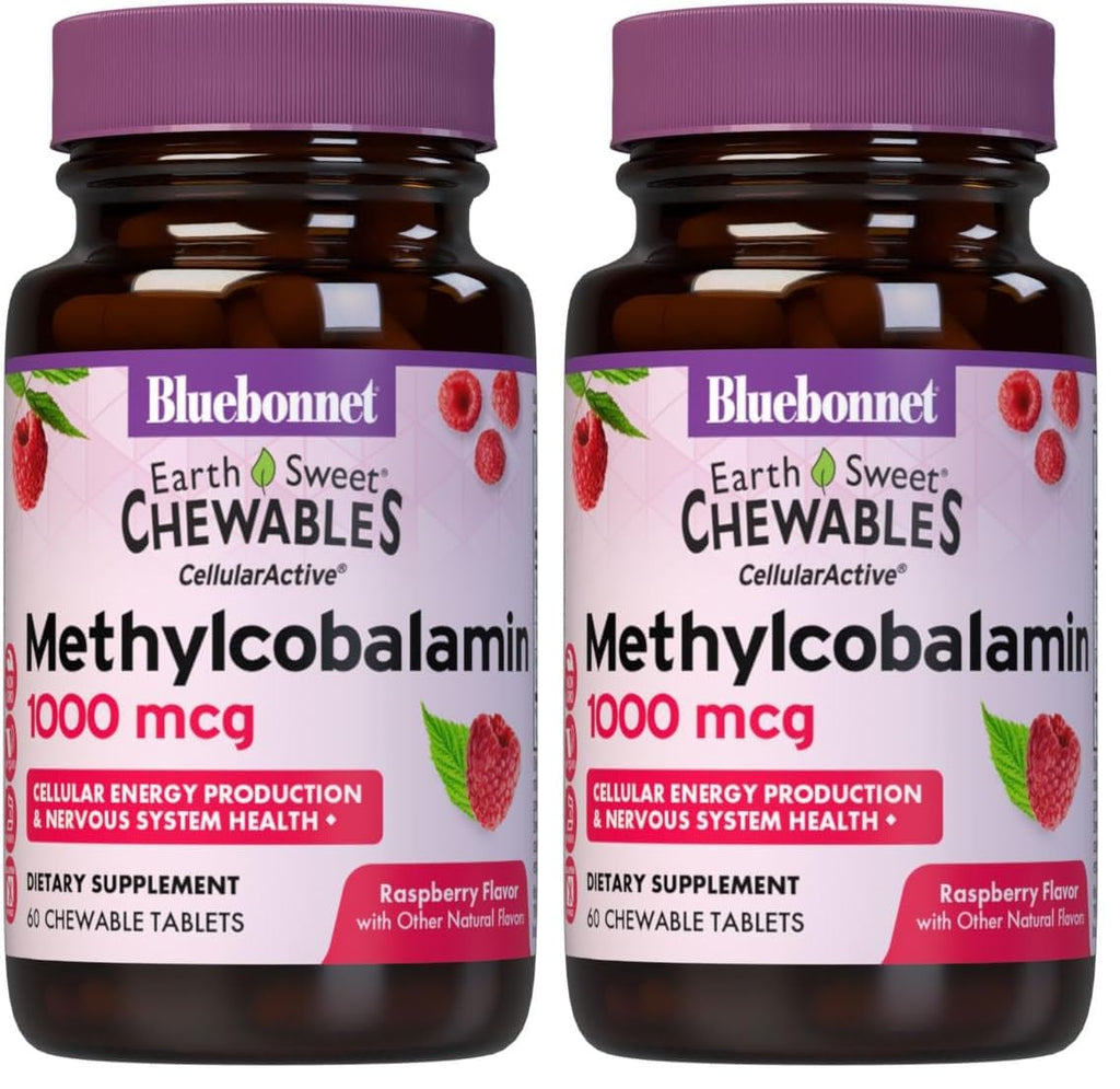 BlueBonnet EarthSweet Methylcobalamin 1,000 mcg – Vegan B12 for Energy & Metabolism