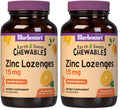 Bluebonnet Nutrition EarthSweet Zinc Lozenges 15 mg + Vitamin C 100 mg – Orange Flavor, Vegan, Gluten-Free | Pack of 2