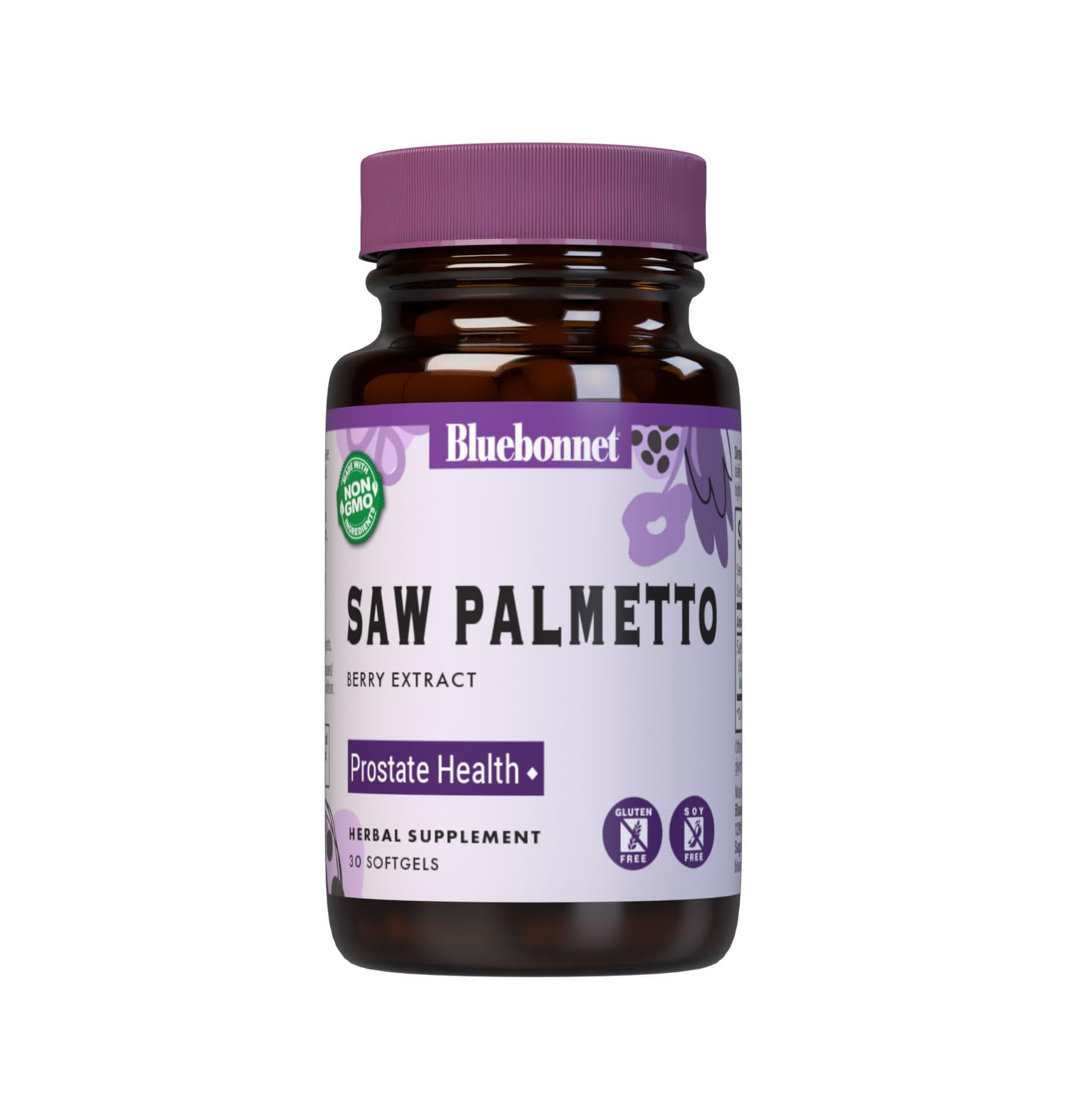 BlueBonnet Extra Strength Saw Palmetto Berry Extract Softgels, 30 Count | Prostate Health Supplement