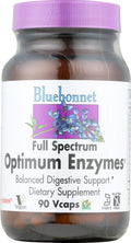 BlueBonnet Full Spectrum Optimum Enzymes Vegetarian Capsules, 90 Count | Plant-Based Digestive Enzymes