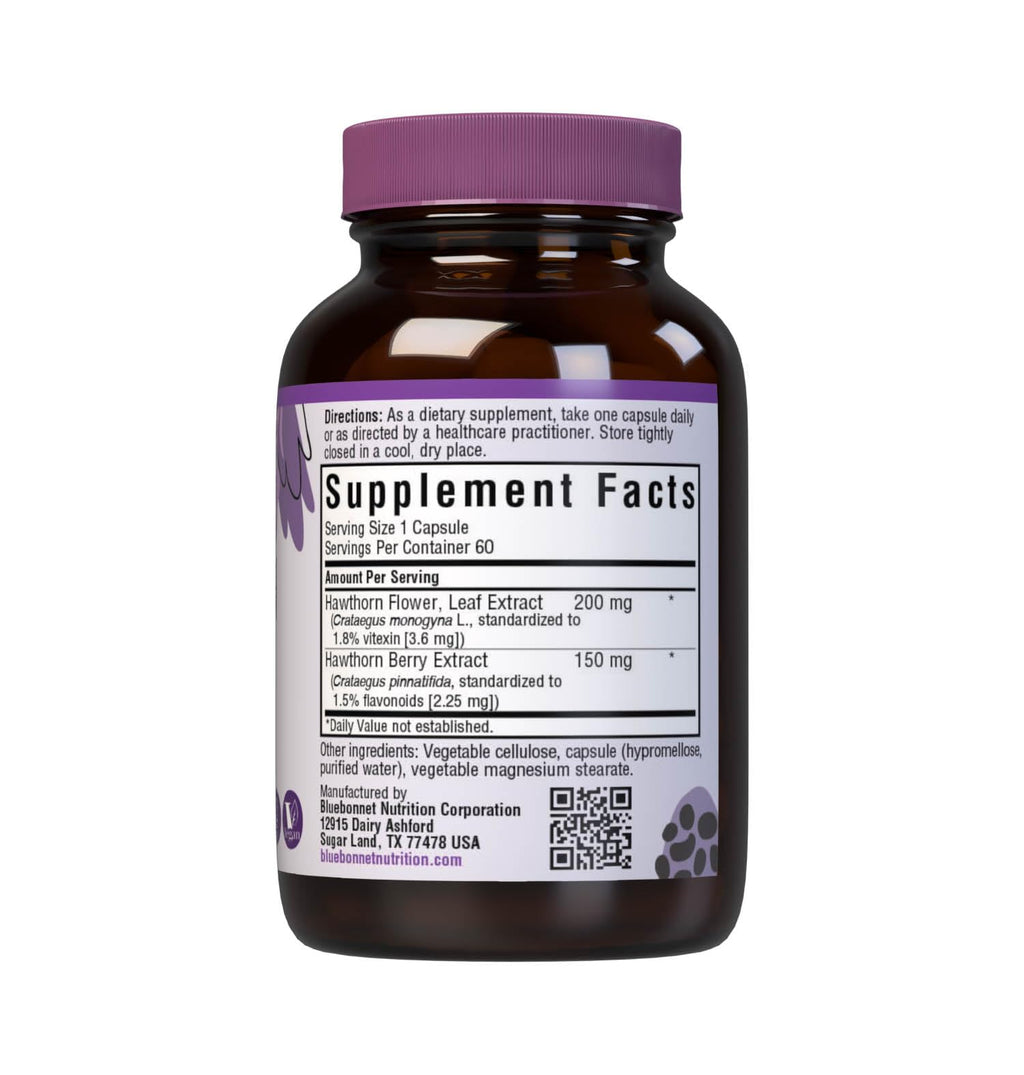 BlueBonnet Hawthorn Herb Extract Supplement – 60 Count (Vegan)