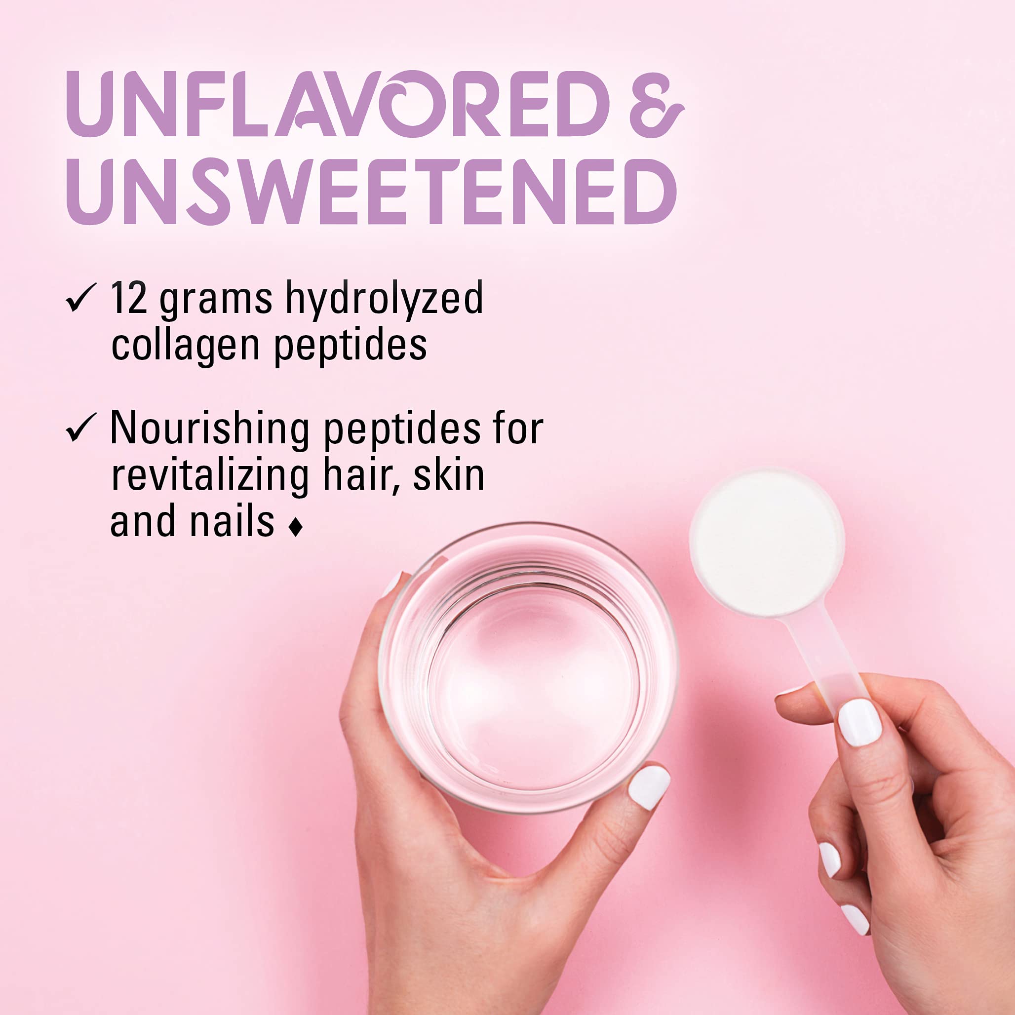 BlueBonnet Nutrition Hydrolyzed Collagen Powder - Supports Hair, Skin & Nails | Grass-Fed, Soy-Free, Gluten-Free, Non-GMO | 10.58 oz