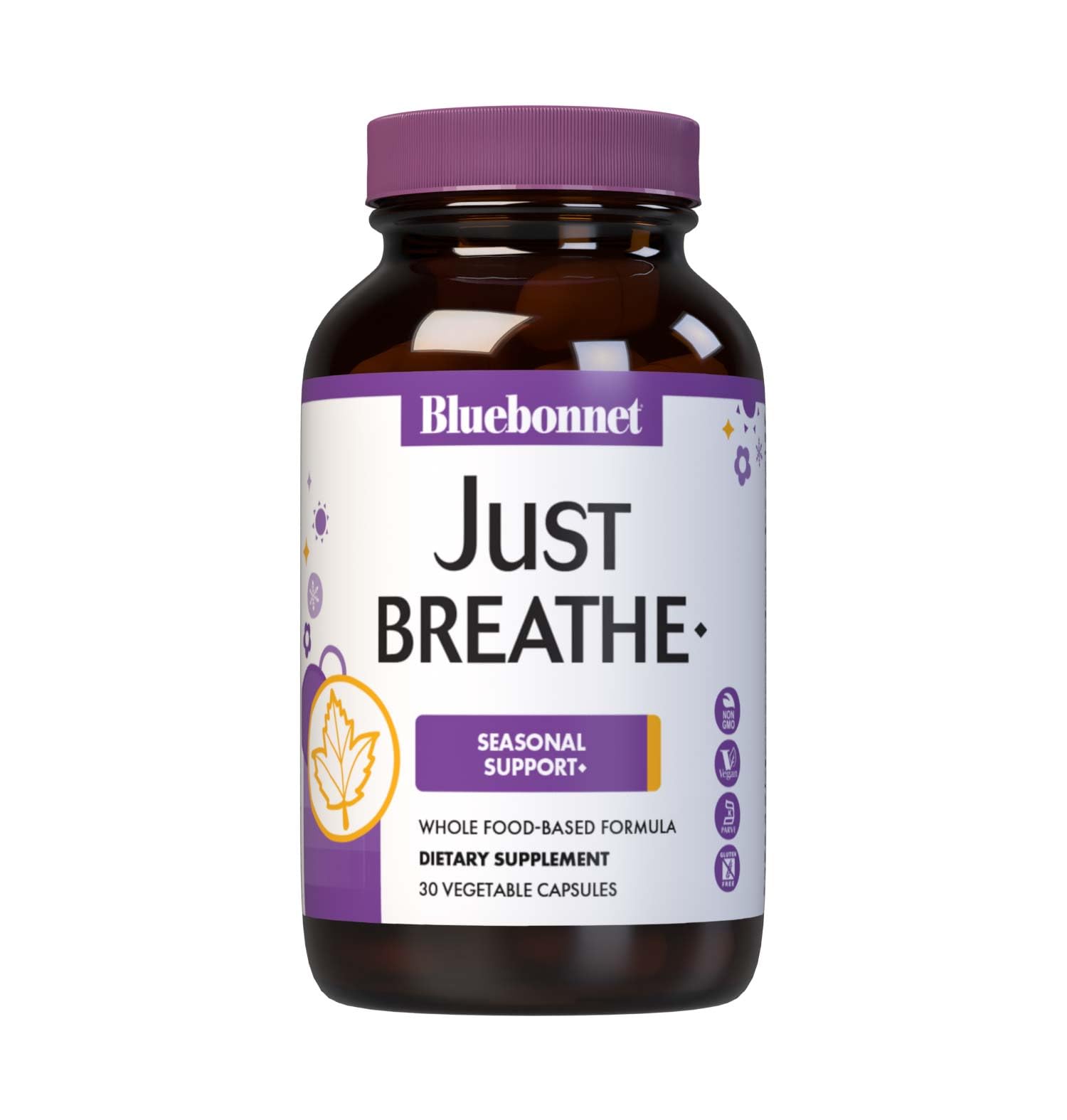 Bluebonnet Nutrition JustBreathe – Seasonal Support*, Non-GMO, Kosher, Gluten-Free, Soy-Free, Dairy-Free (30 Vegetable Capsules, 15 Servings)