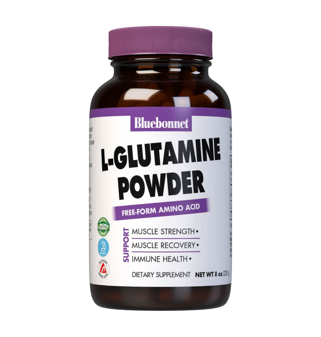 Bluebonnet Nutrition L-Glutamine Powder, 8 oz – Immune Support & Muscle Recovery