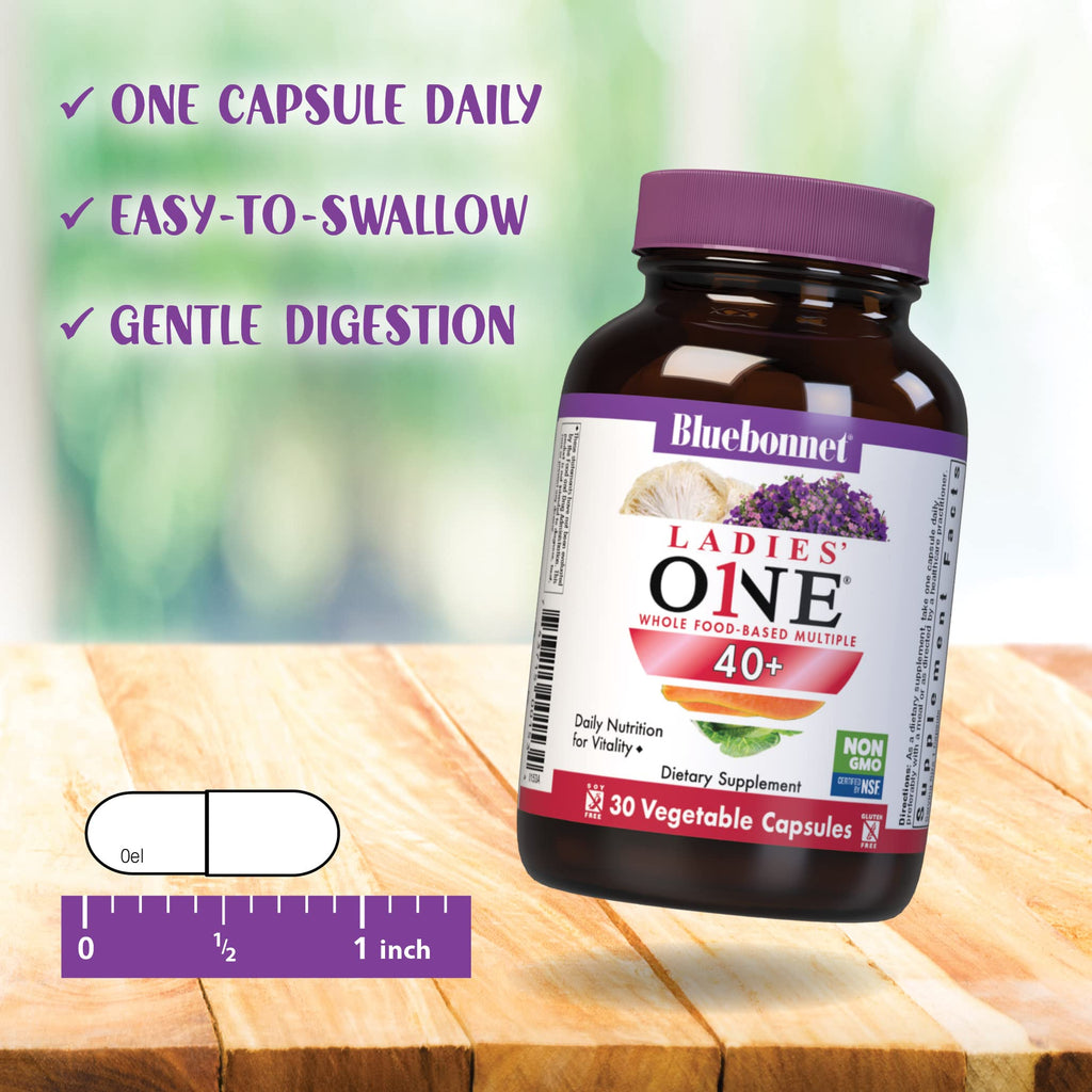 Bluebonnet Nutrition Ladies’ ONE 40+ Multivitamin – Soy-Free, Non-GMO, Gluten Free