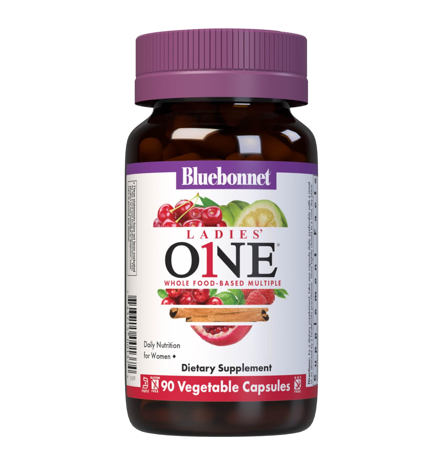 Bluebonnet Ladies One Daily Whole-Food Multivitamin with K2 – 90 Veg Capsules