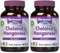 BlueBonnet Albion Chelated Manganese – Amino Acid Chelate, Non-GMO, Kosher & Vegan (90 Count, Pack of 2)