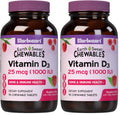 Bluebonnet Nutrition EarthSweet Vitamin D3 1000IU | Bone & Immune Support - Raspberry Chewable (Pack of 2)