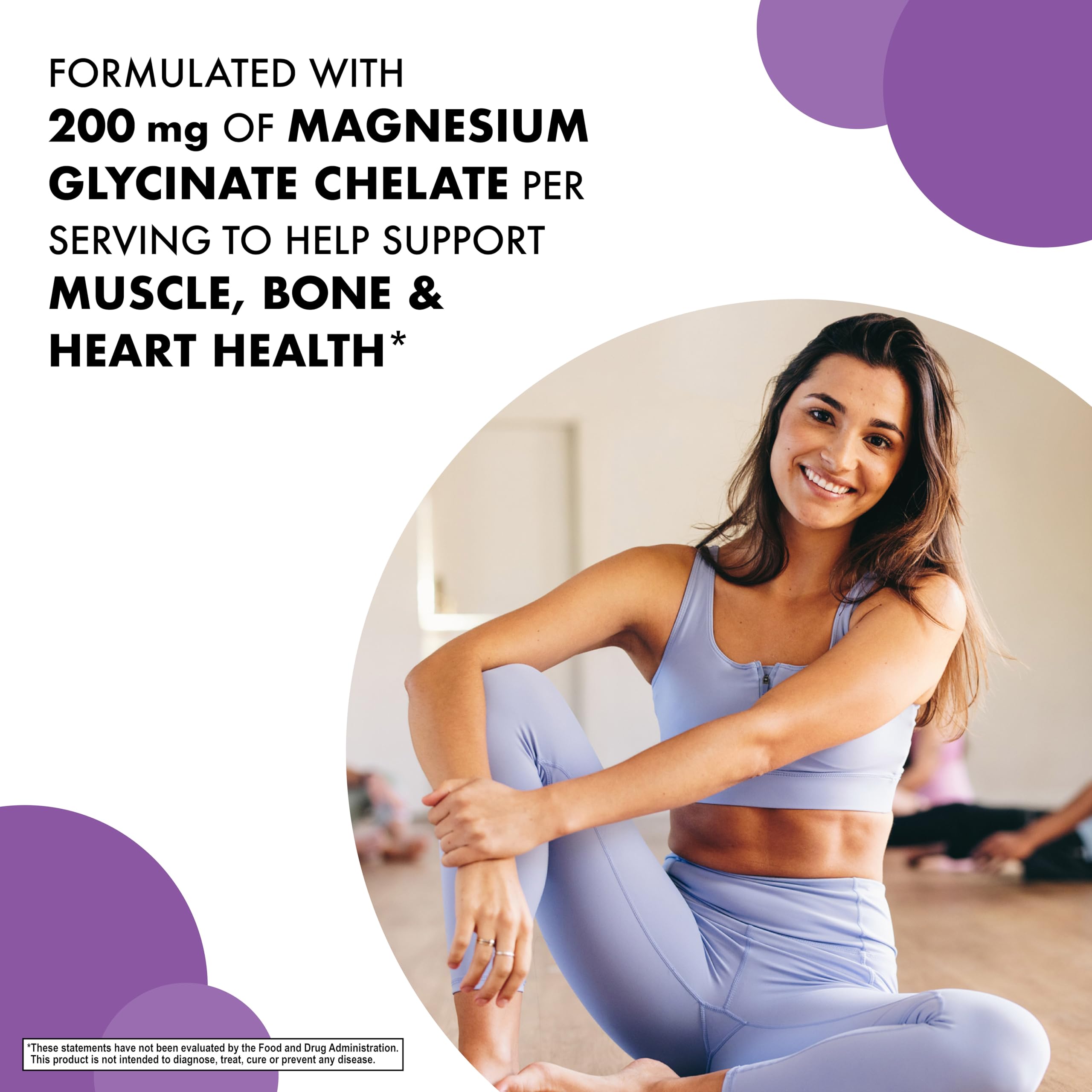Bluebonnet Albion Chelated Magnesium 200 mg | 60 Veggie Capsules (Pack of 2) – Stress Relief, Vegan, Gluten Free