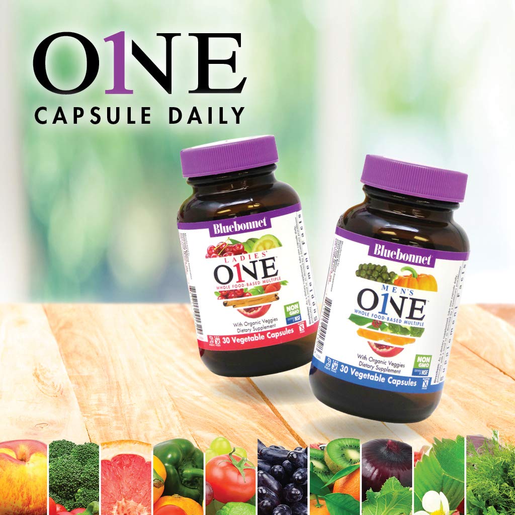Bluebonnet Nutrition One for Men – Whole Food-Based Daily Multivitamin, 60 Servings