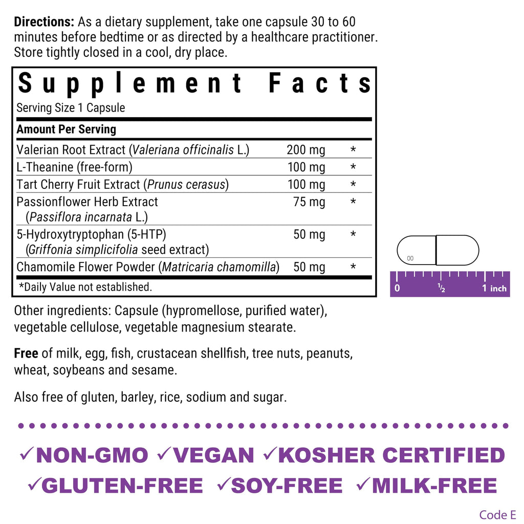 BlueBonnet Nutrition Targeted Choice Sleep Support – Whole Food-Based, Soy & Gluten Free