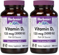 BlueBonnet Nutrition Vitamin D3 5000 IU Softgels - 2-Pack, Non-GMO, Gluten & Dairy Free, Cholecalciferol from Fish Oil