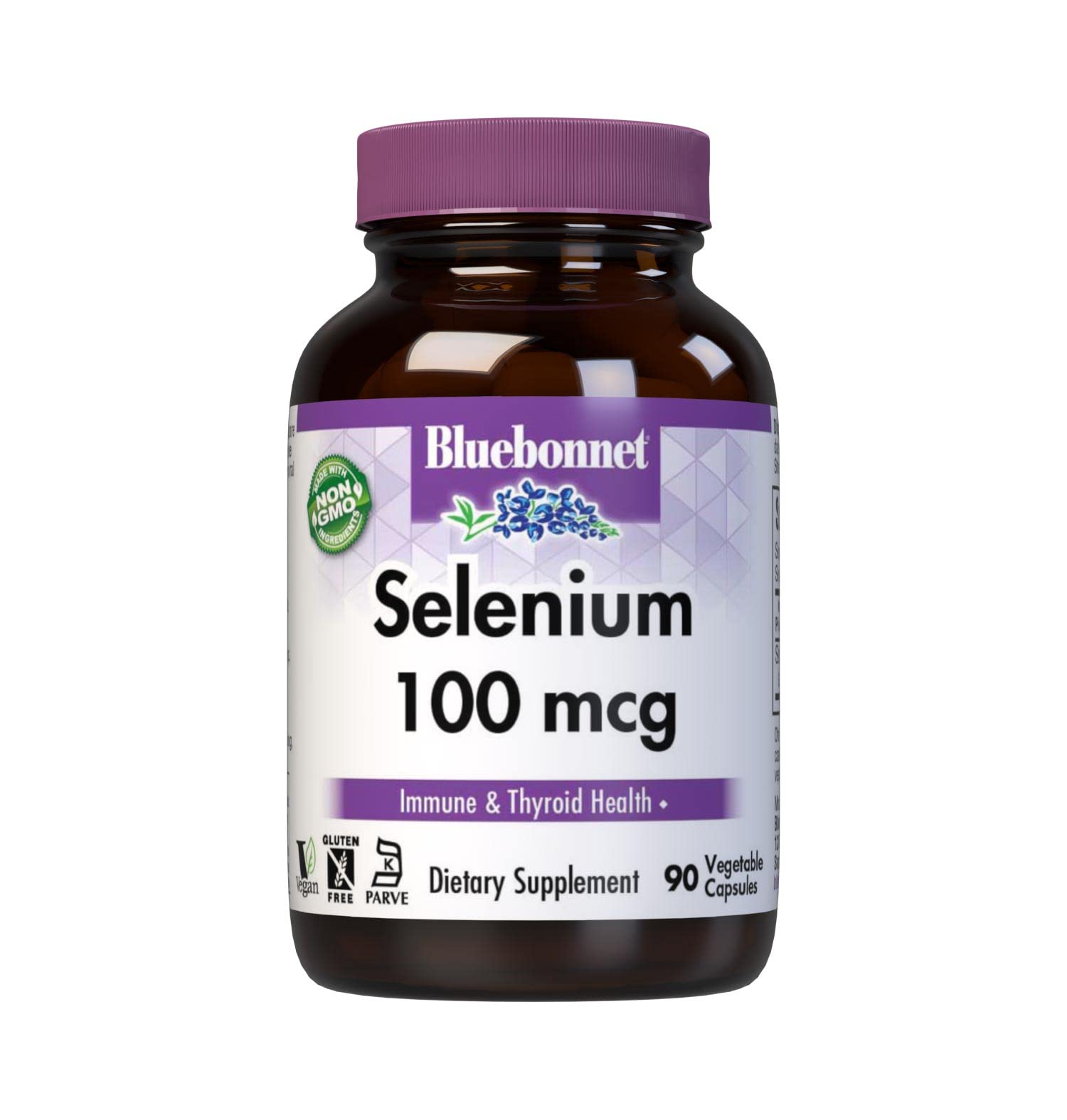 Bluebonnet Selenium 100mcg Capsules (L-selenomethionine) – Vegan, Non-GMO, Gluten-Free