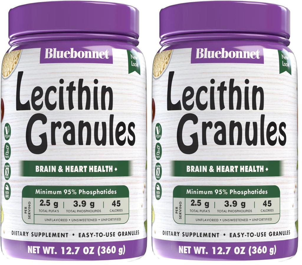 BlueBonnet Super Earth Lecithin Granules – Non-GMO Soy, Gluten-Free, Vegan, Kosher, No Sugar Added, 12.7 oz (Pack of 2)
