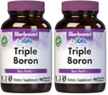 Bluebonnet Triple Boron 3 mg Bone Support – Vegan, Non-GMO (90 Veg Capsules) Pack of 2