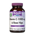 Bluebonnet Vitamin C-1000 mg with Rose Hips | Immune Health, 90 Veg Caps