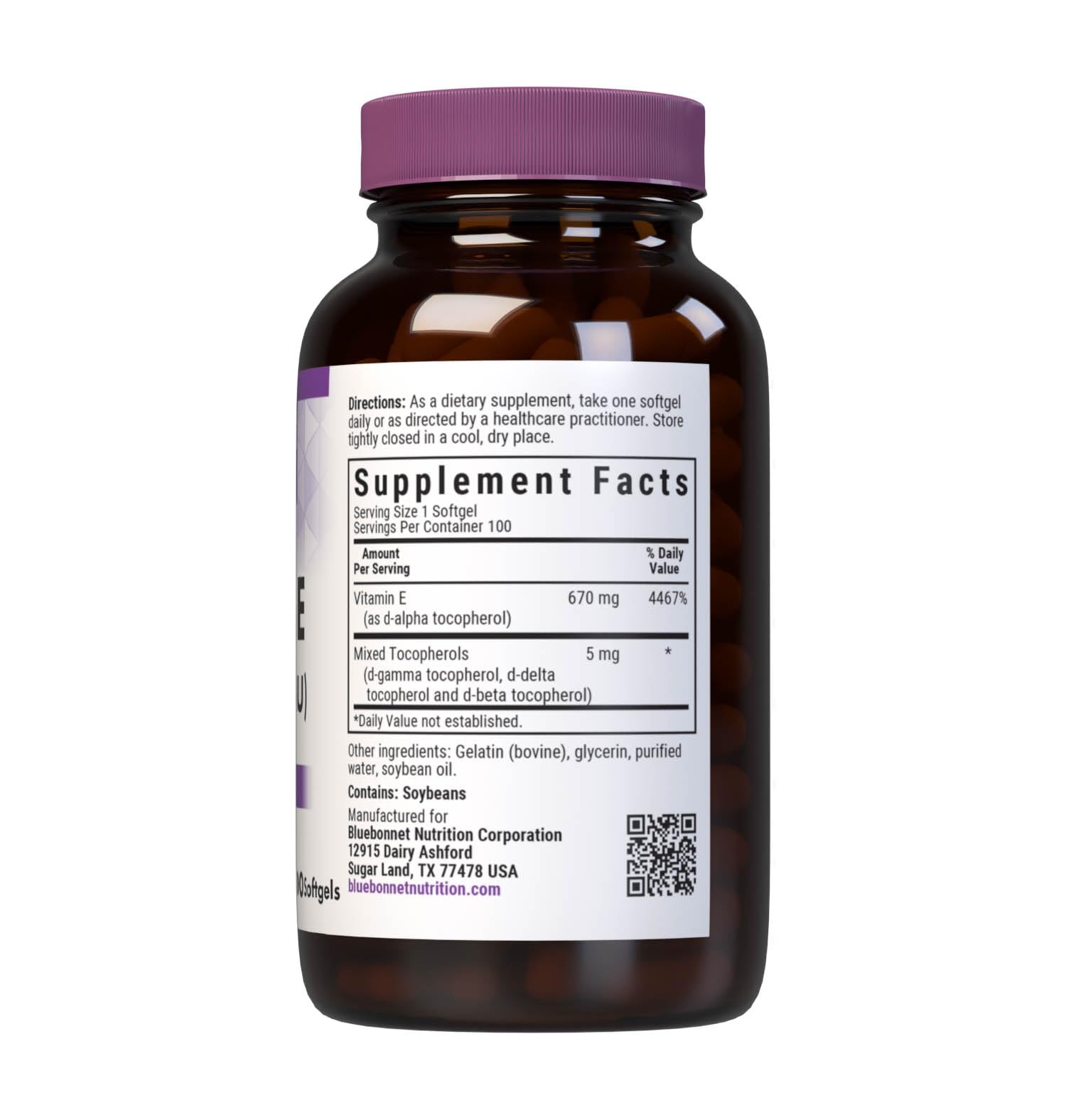 BlueBonnet Vitamin E 1000 IU Mixed Softgels - 100 Count