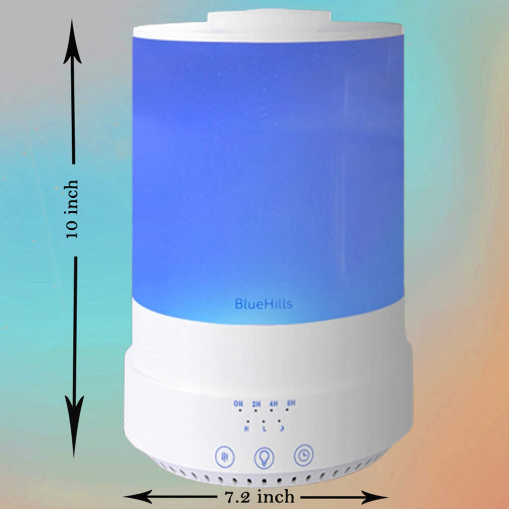 BlueHills 2500ml XL Essential Oil Diffuser – Large 2.5L Humidifier (White)
