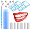 Boao 61-Piece Tooth Gem Kit DIY Dental Gems – Reflective Crystal Teeth Jewelry with Applicator Sticks & Dot Drill Pen