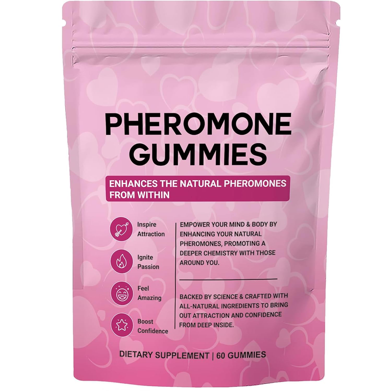 Boasi Pheromone Gummies for Women with Slippery Elm | Enhance Charm