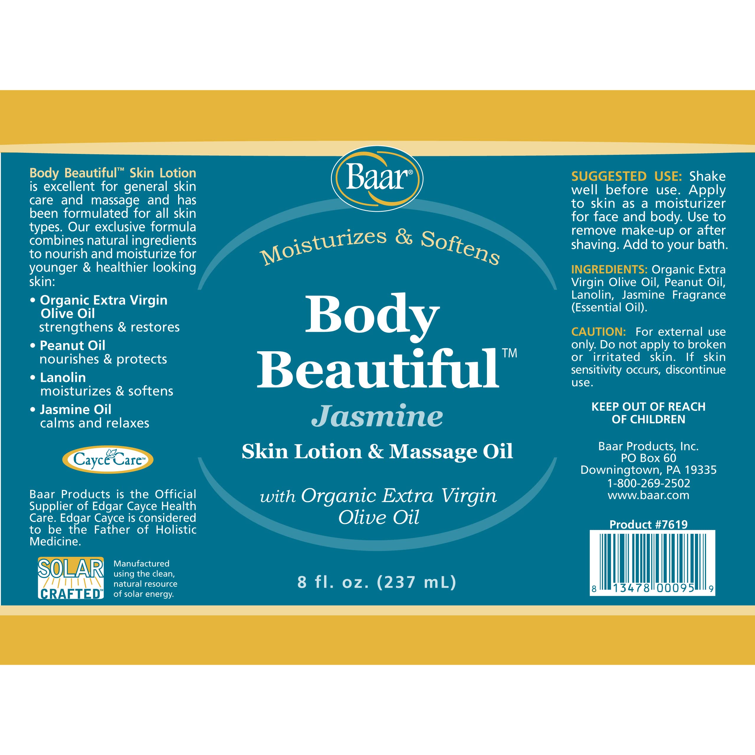 Body Beautiful Jasmine Scent - Nourishing Body Oil