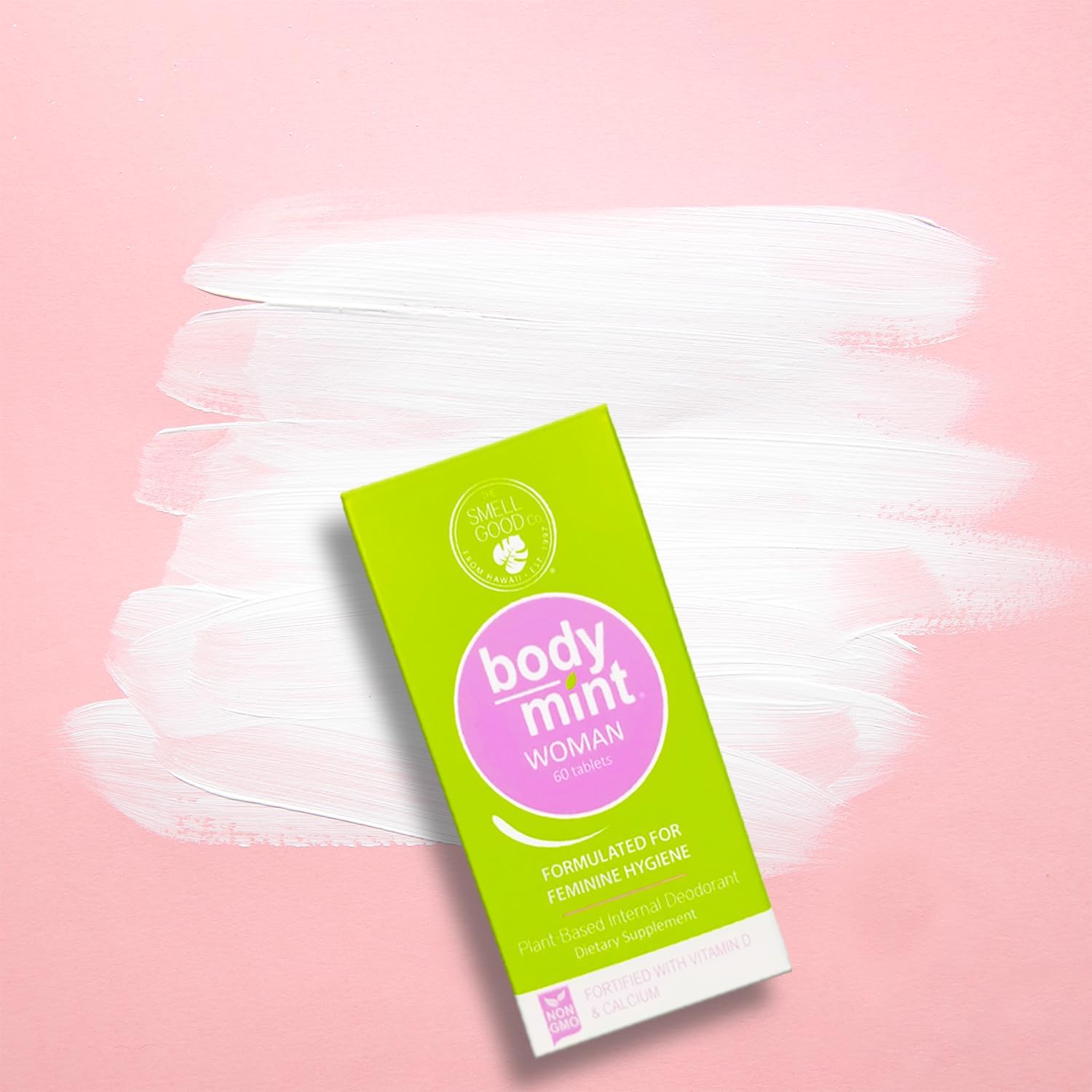 Body Mint Woman - Chlorophyll Internal Deodorant, Aluminum-Free, 50 Tabs