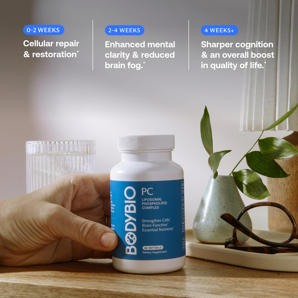 BodyBio PC | Phosphatidylcholine for Brain Health, Cognitive Support & Healthy Aging