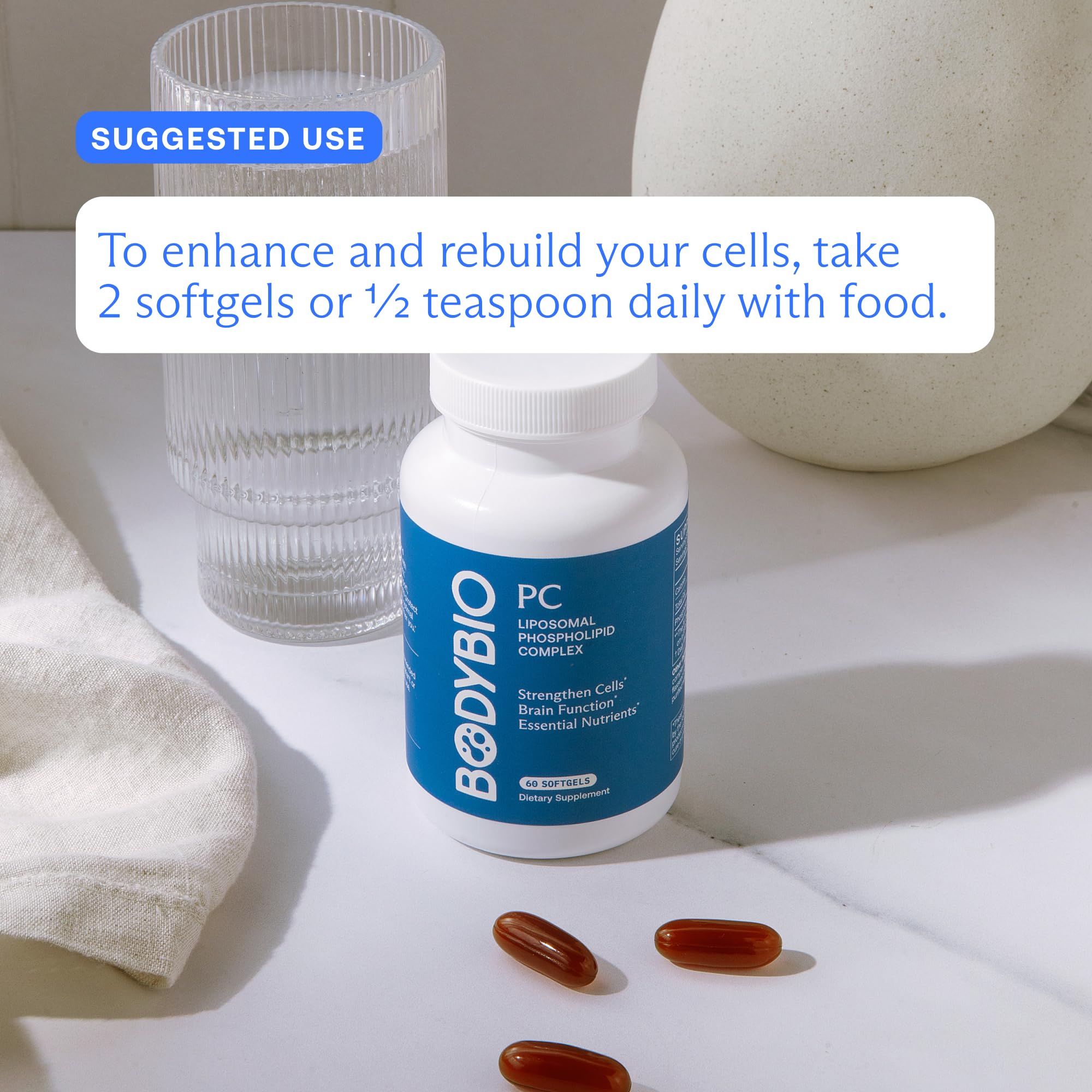 BodyBio PC – Phosphatidylcholine for Brain Health, Focus & Healthy Aging