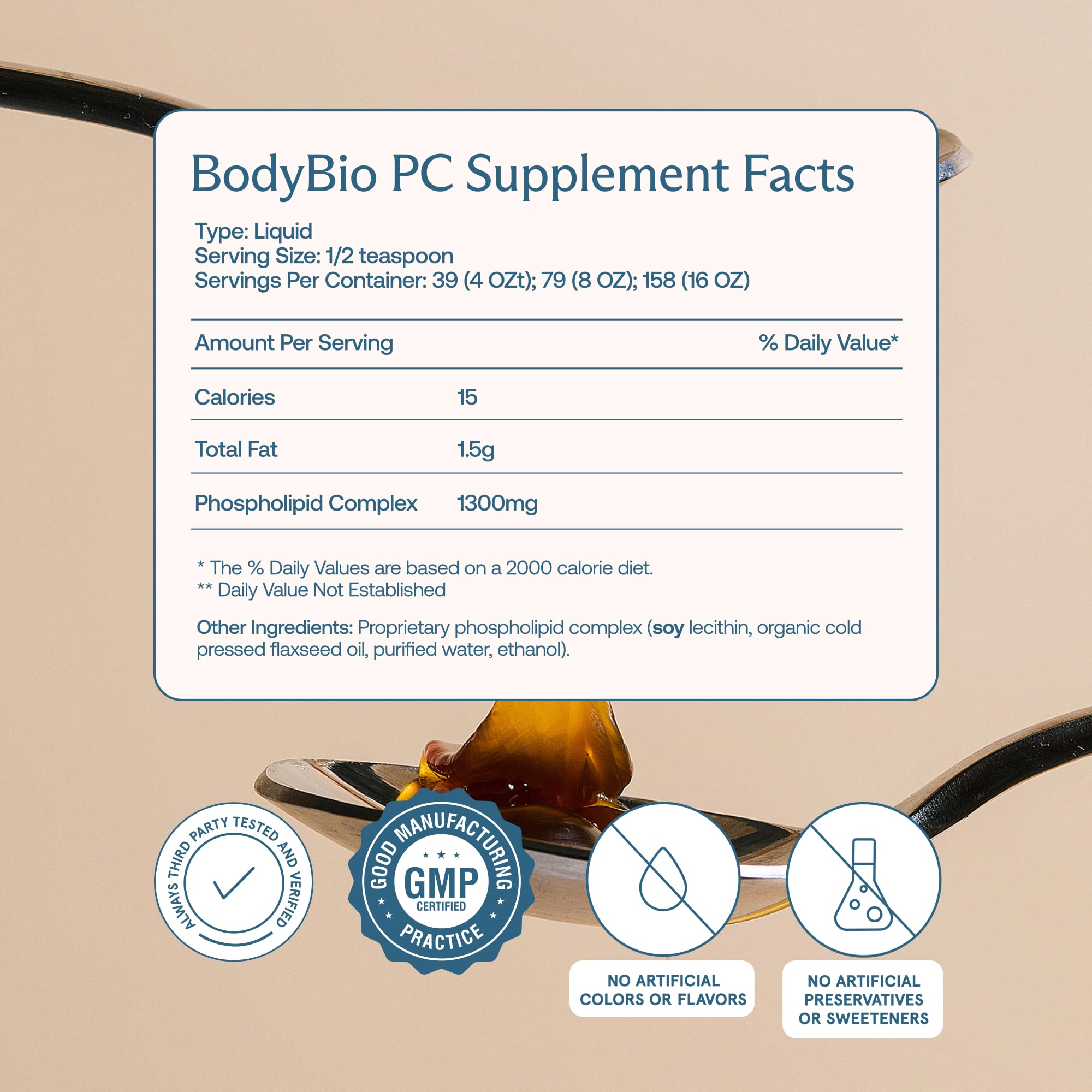 BodyBio PC – Phosphatidylcholine for Brain Health, Cognitive Function & Gentle Daily Detox