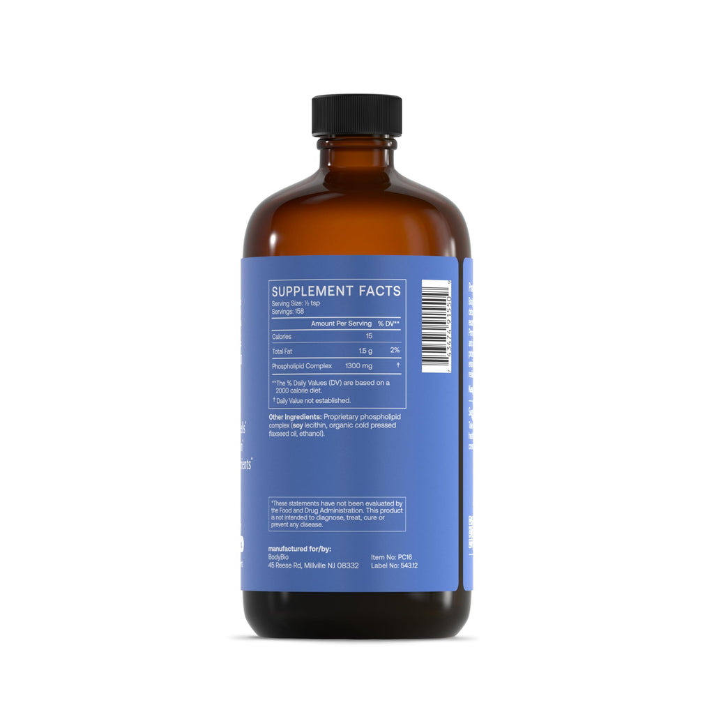 BodyBio PC – Phosphatidylcholine for Brain Health, Cognitive Function & Gentle Daily Detox