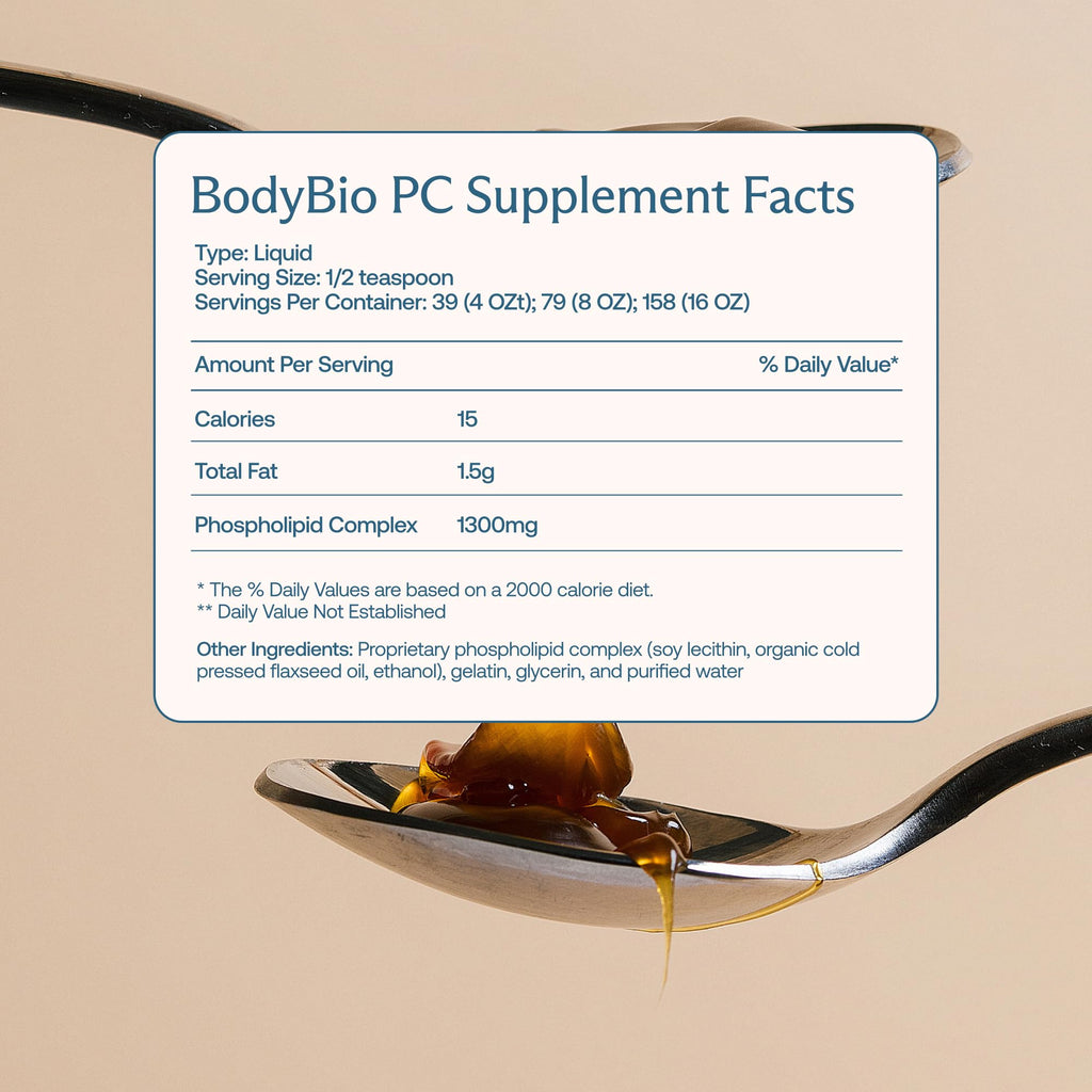 BodyBio PC – Phosphatidylcholine for Brain Health, Focus & Gentle Daily Detox