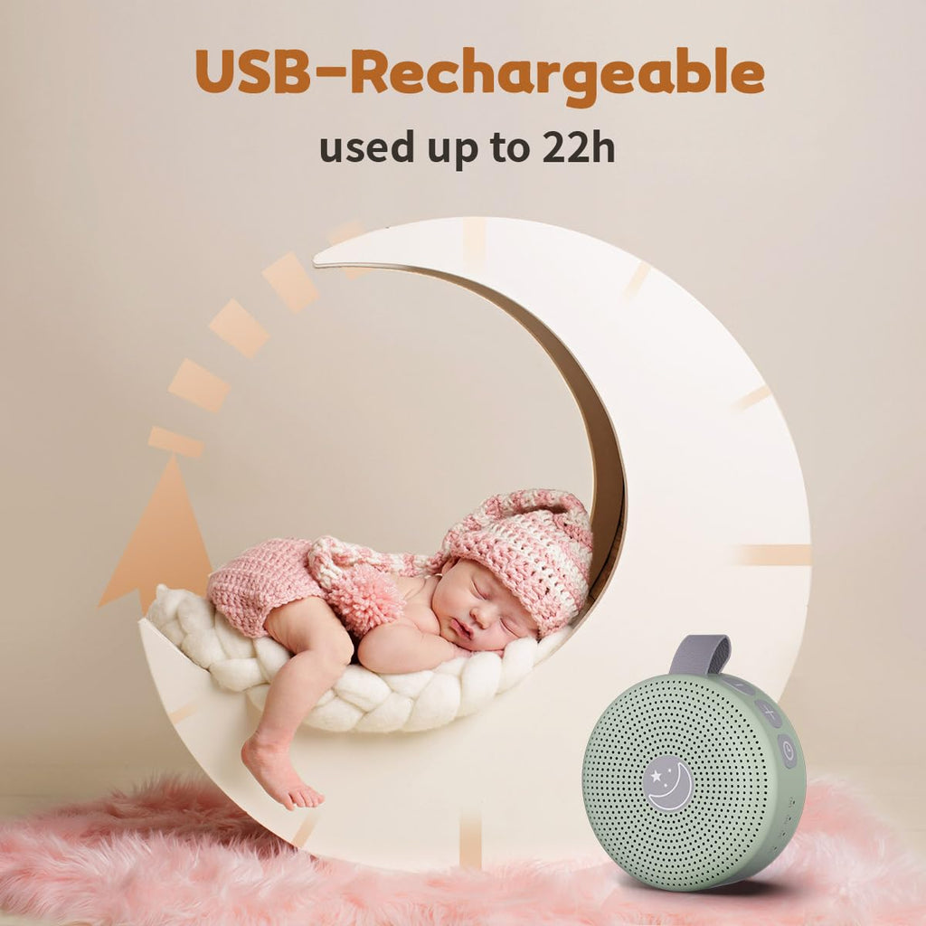 BodyHush Mini Sound Machine — Portable White Noise & 30 Soothing Sounds
