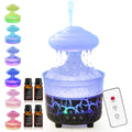 BOHOFAM Aroma Essential Oil Diffuser – Rain Cloud Humidifier (Black)