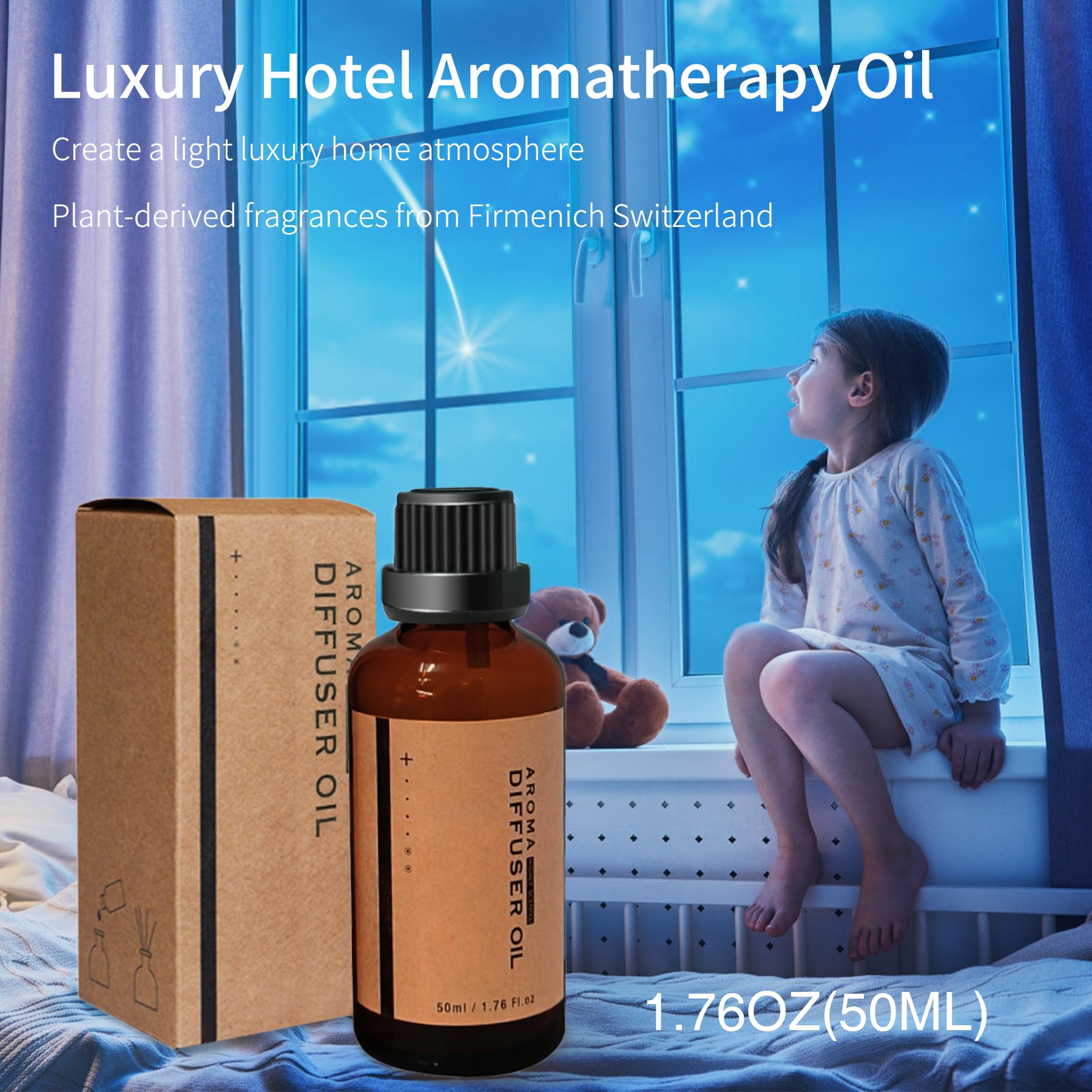 BOHOFAM Aroma Diffuser 360ML – Volcano & Flame Modes, 2 Light Colors