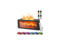 BOHOFAM Fireplace Essential Oil Diffuser 300ML | 14-Hour Run Time | Colorful Flame (Black) - Hotel Collection Oils Included