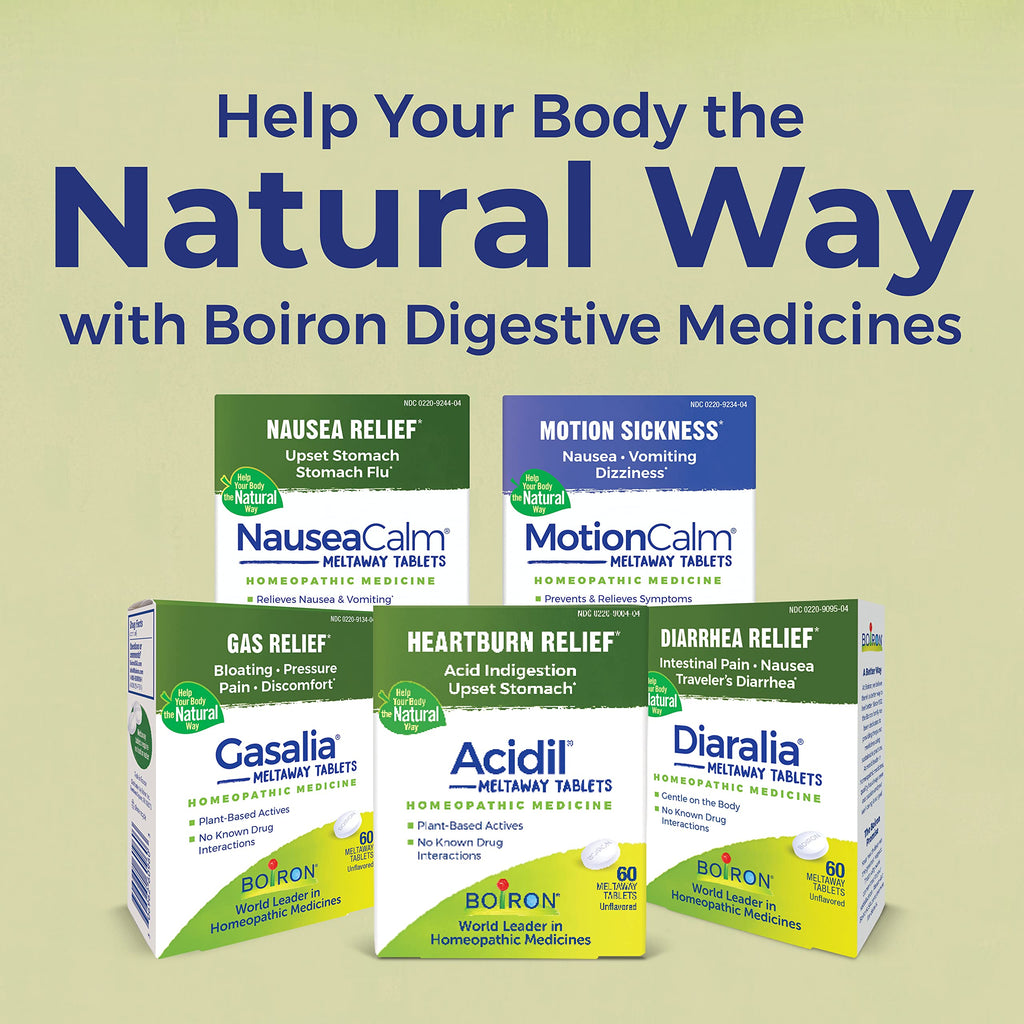 Boiron Acidil Meltaway Tablets – Quick, Water-Free Heartburn Relief (120 Count, 2-Pack)